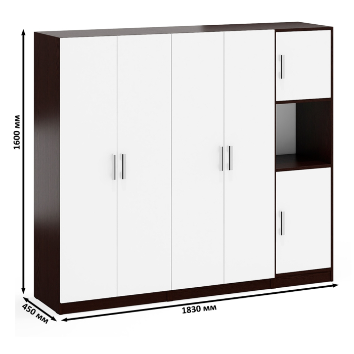Шкафы двухстворчатые, Стенка из мебельных шкафов СК-9