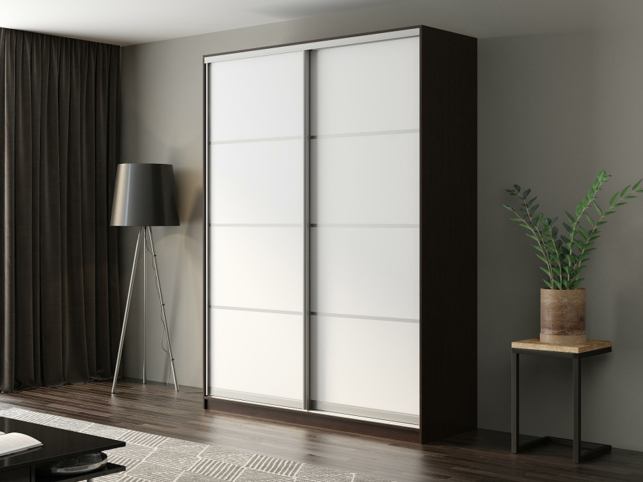 Шкафы-купе, Шкаф-купе Айсберг 190 ВЕНГЕ (белый/глухой)