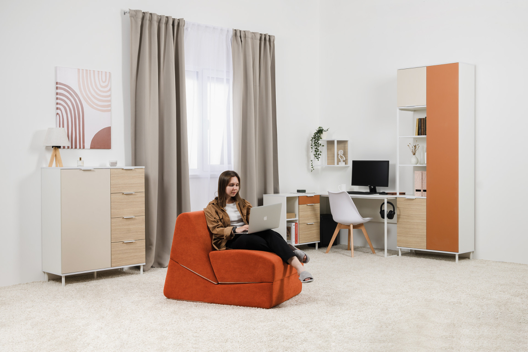 Стеллажи, Шкаф комбинированный Марвэл 13.22, белый, сатин, плэйн, безмолвная пустыня