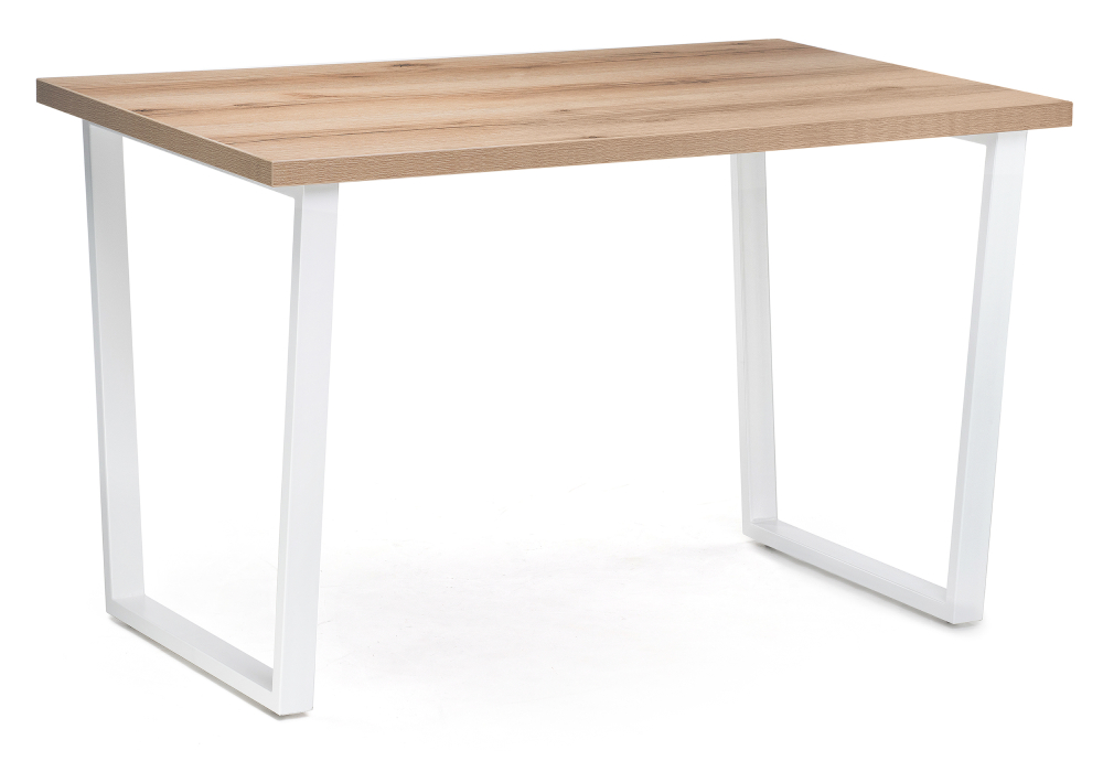 Обеденные столы, Стол деревянный Лота Лофт 120 25 мм (белый матовый)