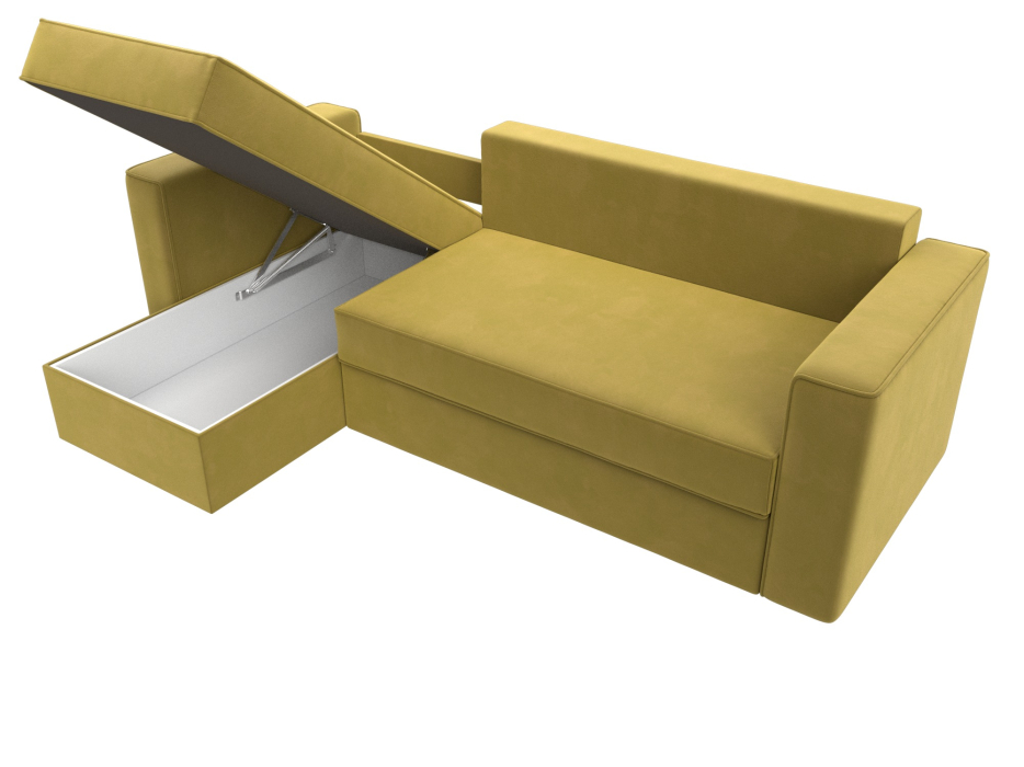 Диваны угловые в гостиную, Угловой диван Принстон левый угол, микровельвет