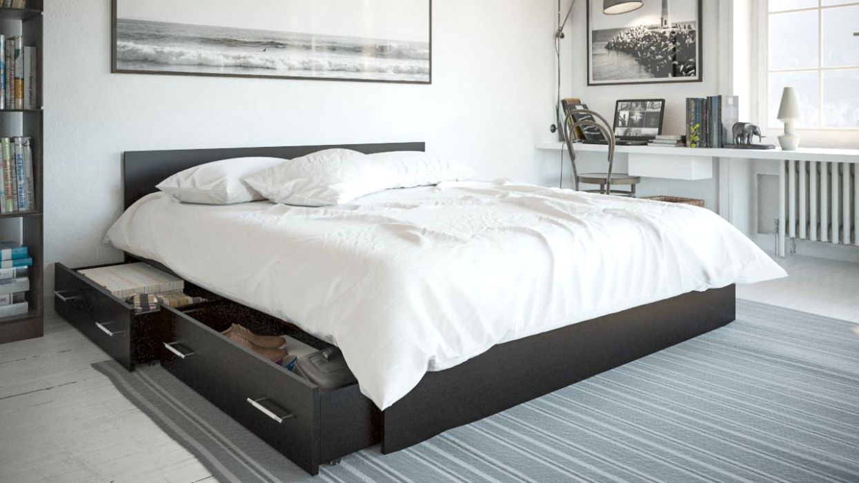 Кровати, Большая двуспальная кровать с ящиками Стандарт 1800