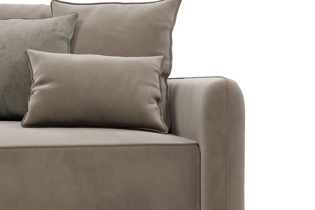 Диваны с ящиком для белья, Диван прямой ПОРТЛЕНД с банкеткой