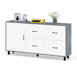 Комод широкий с дверкой и ящиками РВК 125-1704