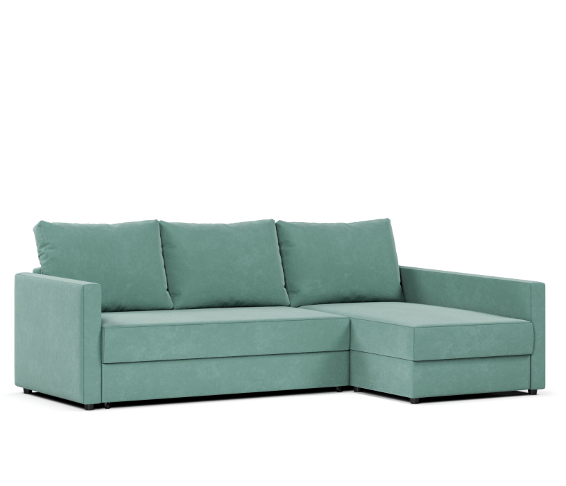 Диваны угловые, Диван угловой Фрисби дельфин, велюр