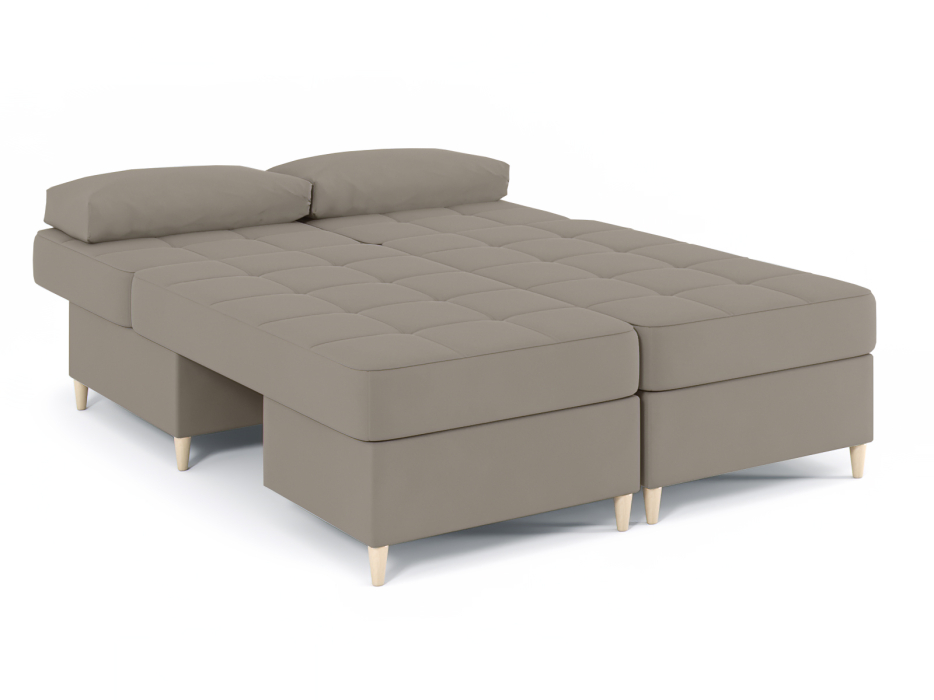 Диваны угловые в гостиную, Диван-кровать угловой Оливер 2 еврокнижка-трансформер, велюр