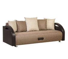 Диваны прямые, Диван-кровать еврокнижка, Юпитер 140, рогожка/экокожа