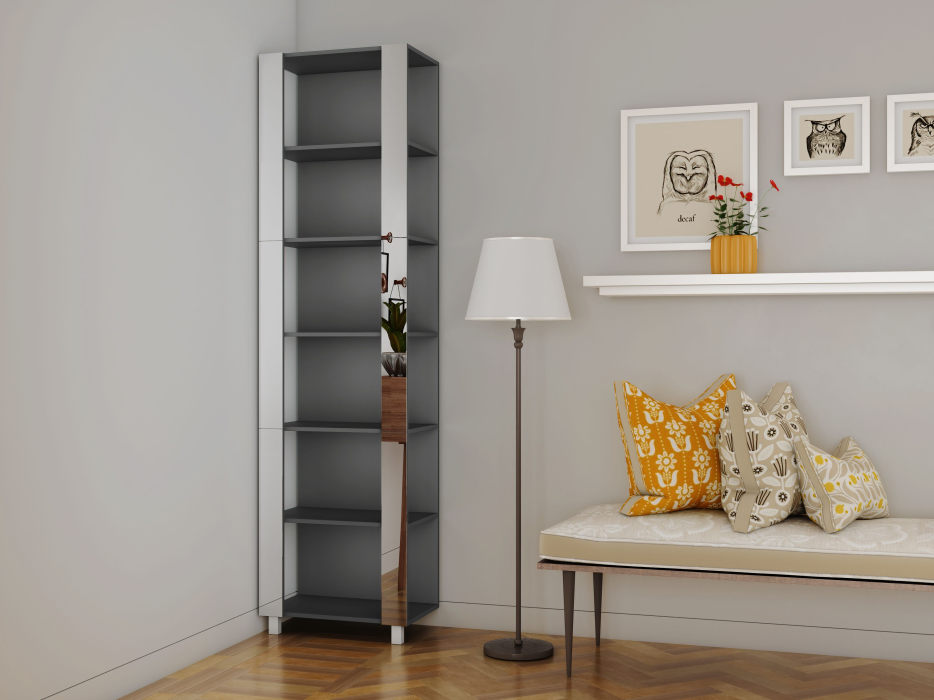 Открытые, Стеллаж модульный Универсальный 35х44х240 Зеркало