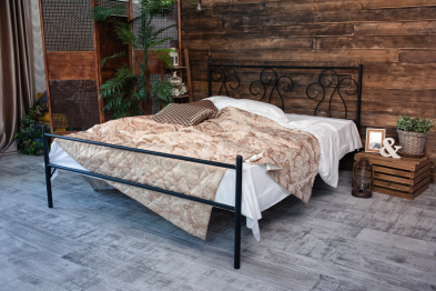 Кованая кровать Лацио 1.4 с одной спинкой