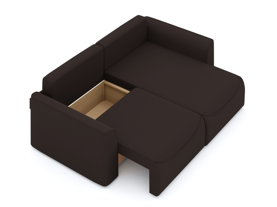 Диваны угловые в гостиную, Диван-кровать угловой Рафаэль еврокнижка НПБ, велюр