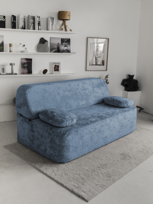 Дизайнерские диваны для гостиной, Бескаркасный диван Бабл, плюше 