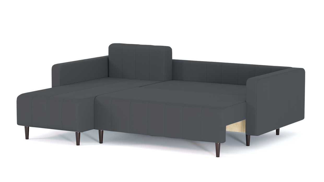 Диваны угловые в гостиную, Диван-кровать угловой Мартиника пантограф, велюр