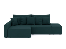 Диваны угловые в гостиную, Диван-кровать угловой Портленд еврокнижка НПБ, велюр