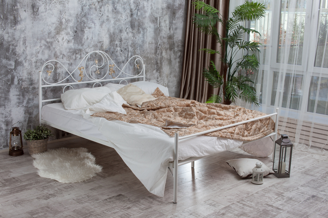 Кованые кровати, Кованая кровать Венеция 1.6 с одной спинкой