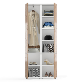 Пенал с пятью полками за дверками и пенал 21Б Лидер-8