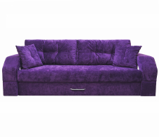 Дизайнерские диваны для гостиной, Диван-кровать еврокнижка Манчестер с подсветкой, 150, велюр