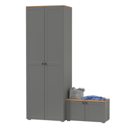 Шкаф для одежды и тумба две дверки Остин