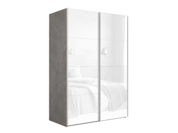 Шкаф-купе Эста Стекло белое+Стекло белое 180х66х240