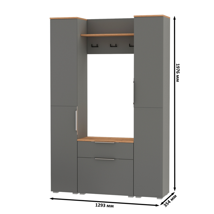 Прихожие, Современная компактная прихожая Октава № 18