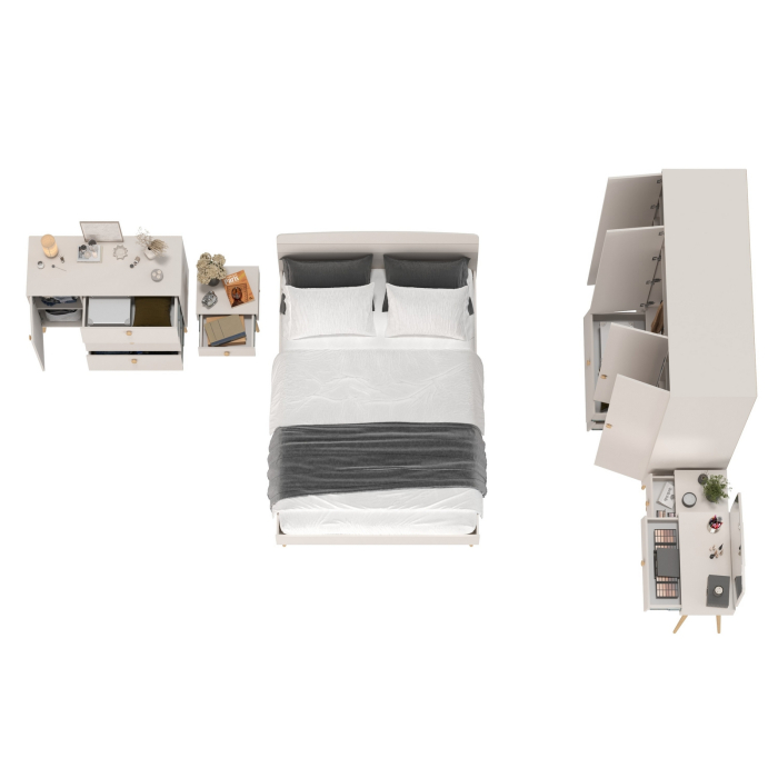 Спальные гарнитуры, Спальный гарнитур Афина Сп-31 с кроватью на 1400 двуспальной