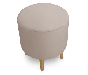 Пуфик круглый Ронд на высоких ножках, микровелюр