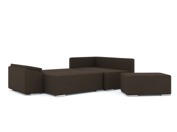 Диван-кровать угловой Хавьер  ПБ еврокнижка, велюр