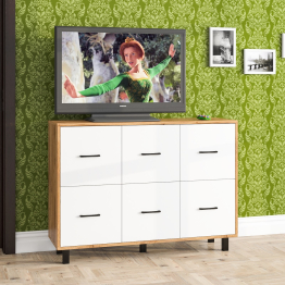 Комод 6-ть ящиков РВК 127-1204