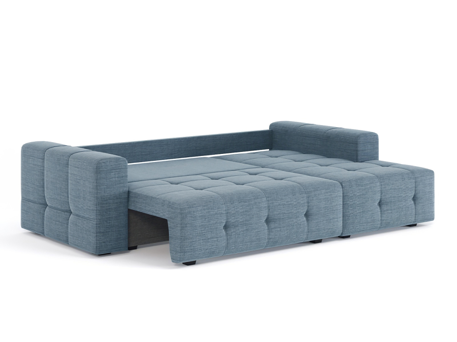 Диваны угловые в гостиную, Диван-кровать угловой Прадо, еврокнижка, рогожка Люкс