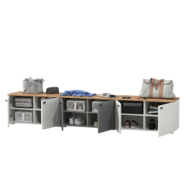 Три тумбы с двумя распашными дверками Остин