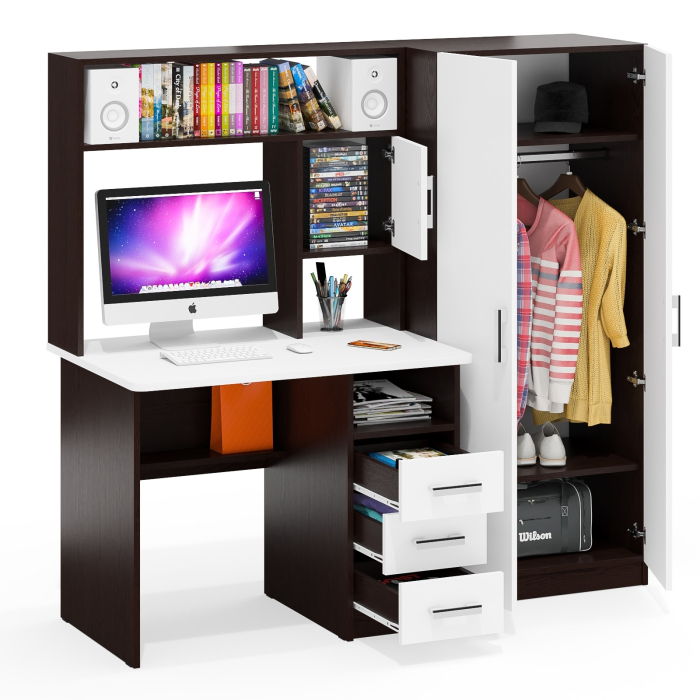 Прямые компьютерные столы, Стол компьютерный со шкафом СК-9