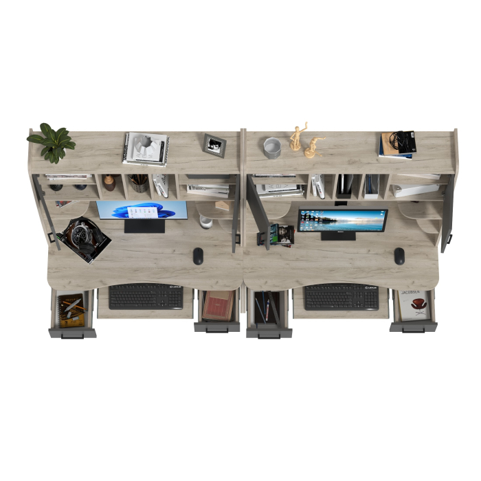 Прямые компьютерные столы, Компьютерные столы для двоих человек Бета