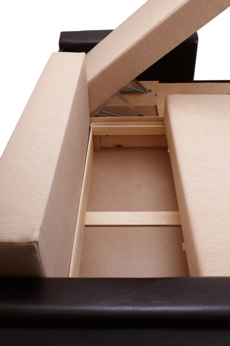 Диваны угловые, Диван угловой  Амстердам 150, рогожка /экокожа