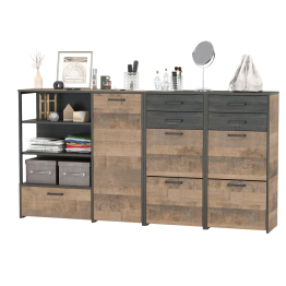 Две высоких тумбы для обуви и тумба-комод Трувор 098