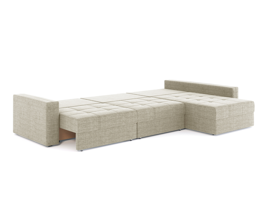 Диваны угловые в гостиную, Диван-кровать угловой Брест 3 секции еврокнижка, рогожка