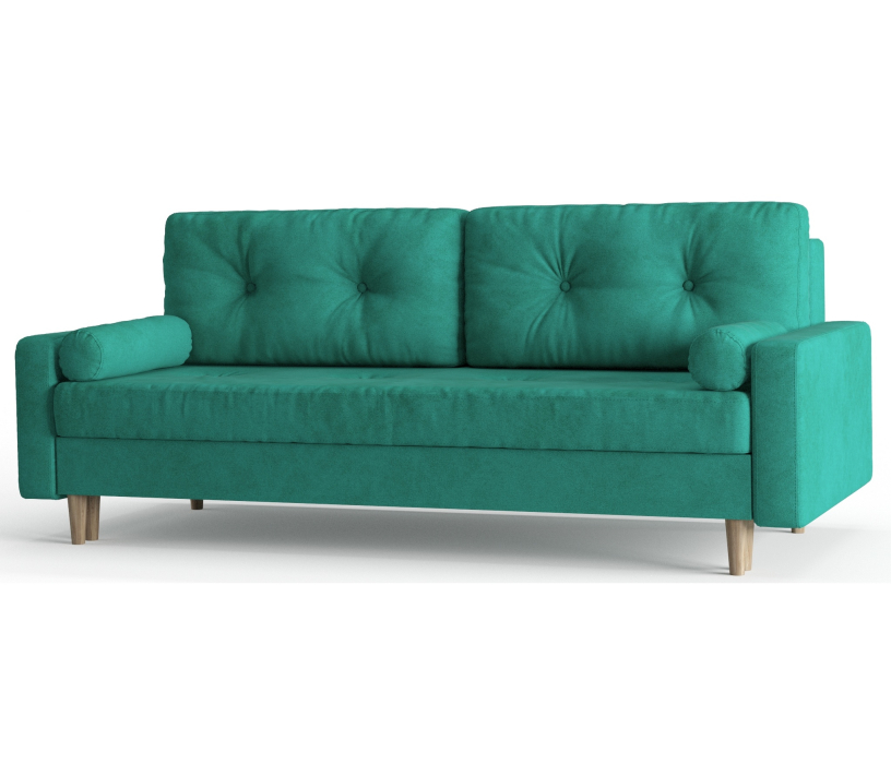 Диваны с ящиком для белья, Диван-кровать Belfast, независимый пружинный блок, велюр