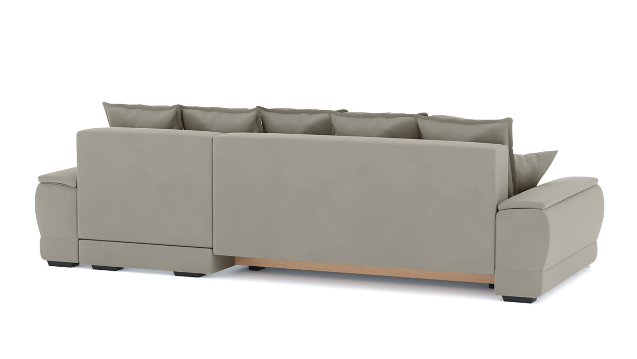 Диваны угловые в гостиную, Диван-кровать угловой Нордвикс ПБ, велюр