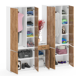 Набор шкафов Лидер-8 с тумбочкой комплектация № 36