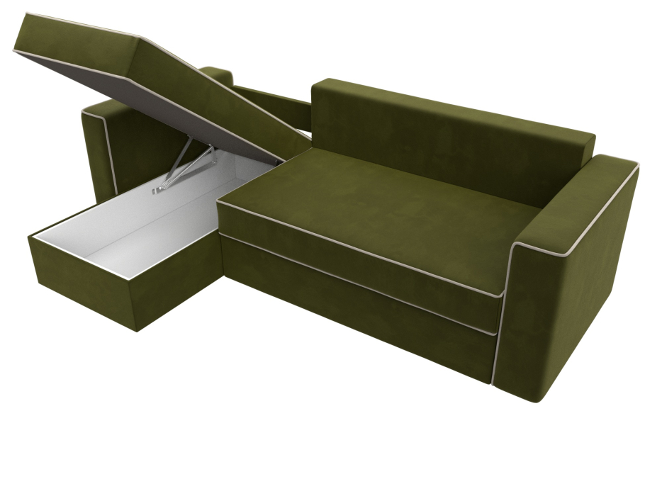 Диваны угловые в гостиную, Угловой диван Принстон левый угол, микровельвет