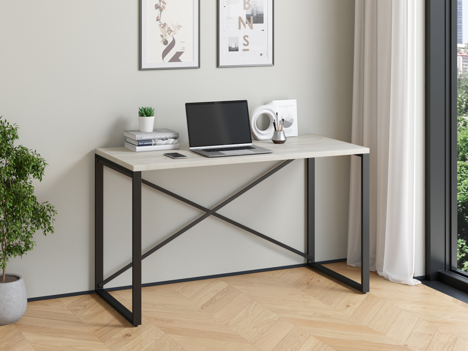 Прямые, Стол письменный Айсберг Лофт 01 Черный