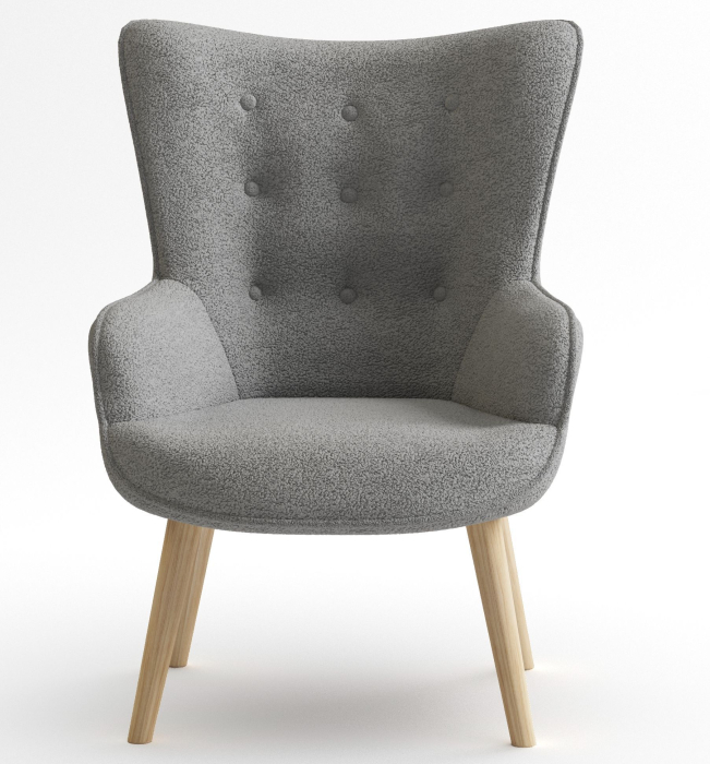 Кресло для отдыха, Кресло интерьерное Шелли, искусственный мех