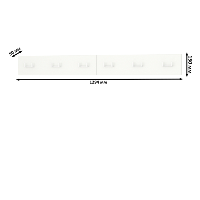 Настенные, Вешалка Октава на шесть крючков.