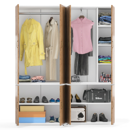 Два мебельных шкафа Лидер-8 МД 19Б и МД 20Б