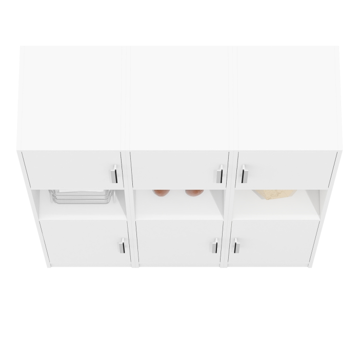 Шкафы двухстворчатые, Набор из трёх пеналов с нишей СК-9