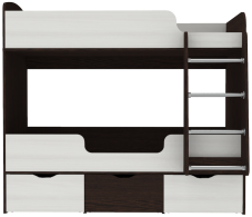 Для подростков, Кровать двухъярусная Малыш Двойняшка, Венге