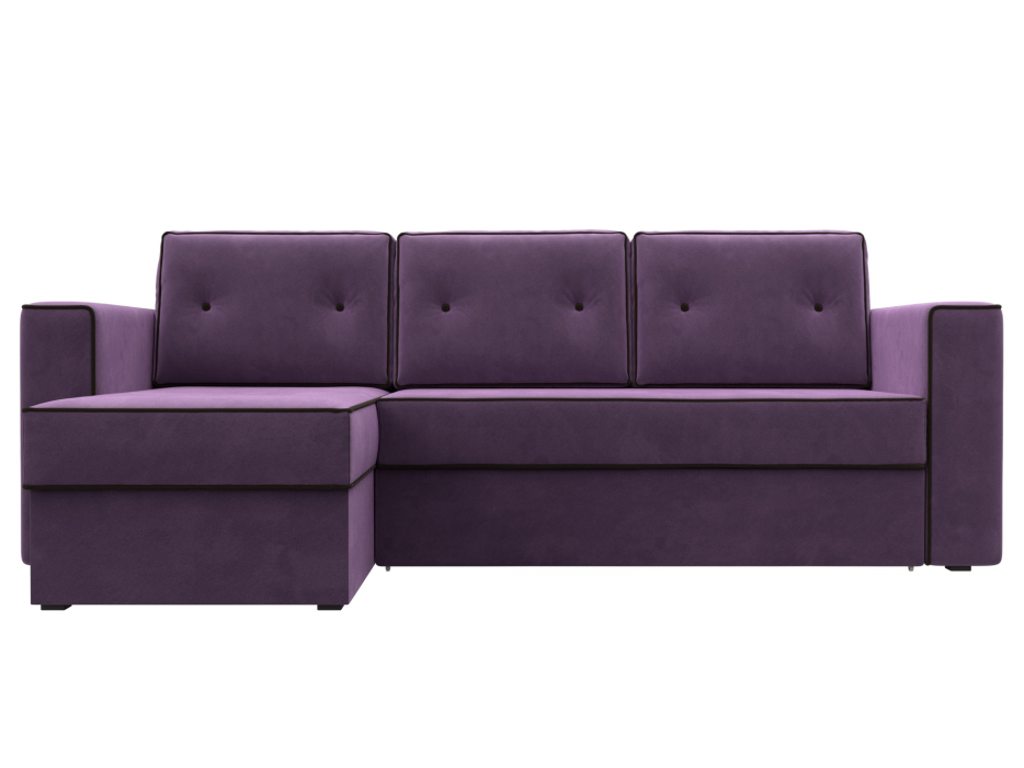 Диваны угловые в гостиную, Угловой диван Принстон левый угол, микровельвет