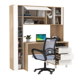 Домашний офис Моби Комфорт 12.95N и кресло 103 серое