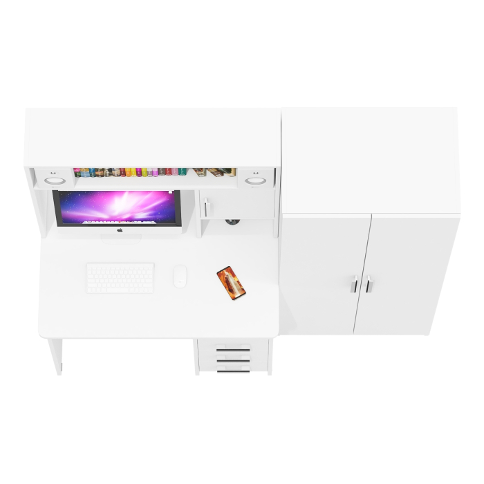 Прямые компьютерные столы, Стол компьютерный со шкафом СК-9