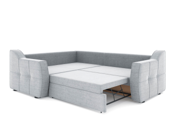 Диван-кровать угловой Френсис дельфин, рогожка