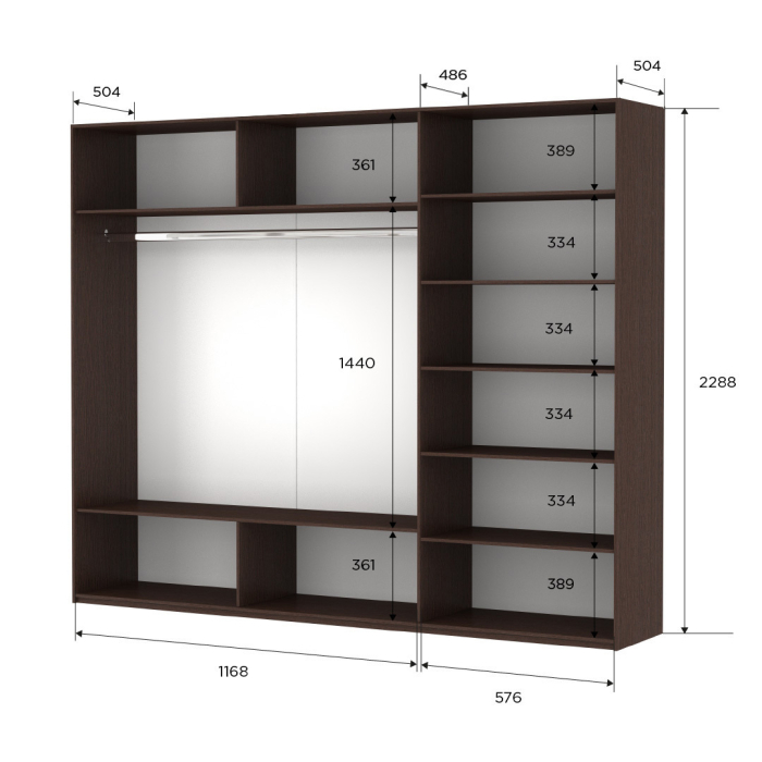 Шкафы-купе 3-х дверные, Шкаф-купе Прайм 3-х дверный Стекла хаки/Доводчики 180х57х230