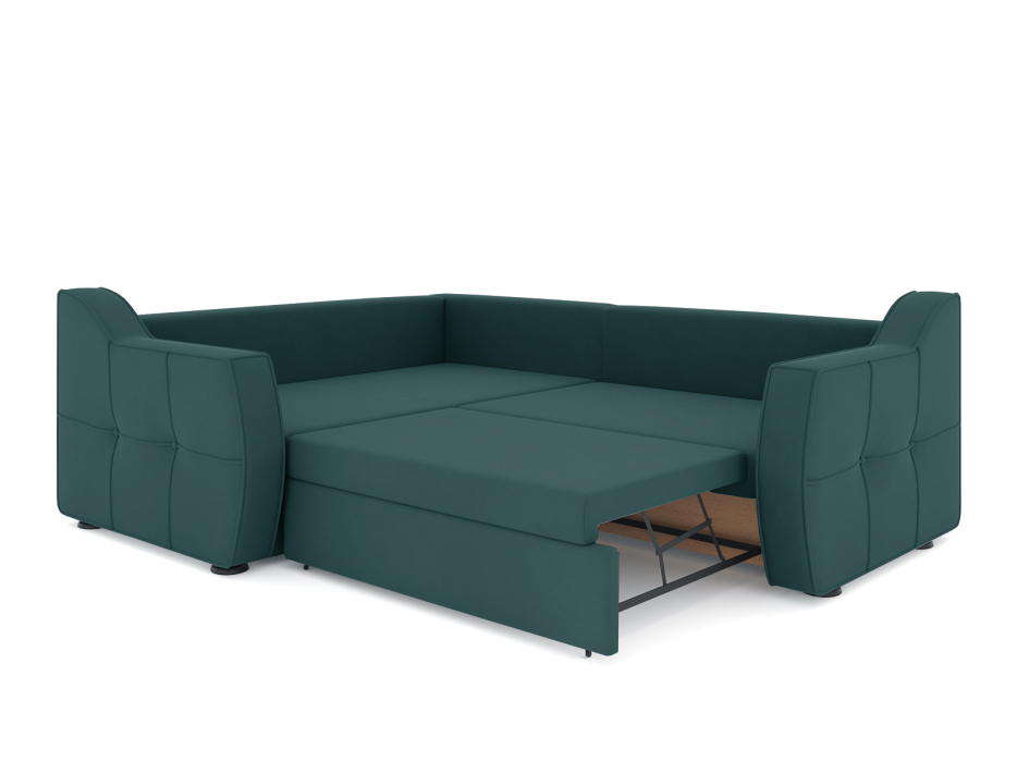 Диваны угловые в гостиную, Диван-кровать угловой Френсис дельфин, велюр